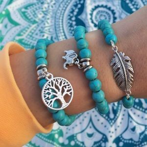 Set of 3 teal bracelets NWT